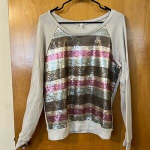 Large sequin sweatshirt